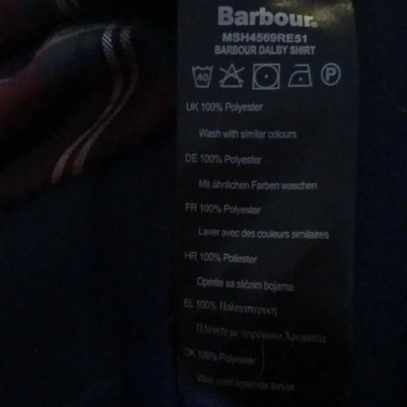 Barbour long sleeve plaid shirt - Picture 7 of 7